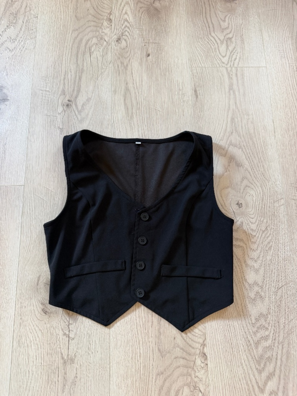 Women’s Black Cropped  Vest Sz. M